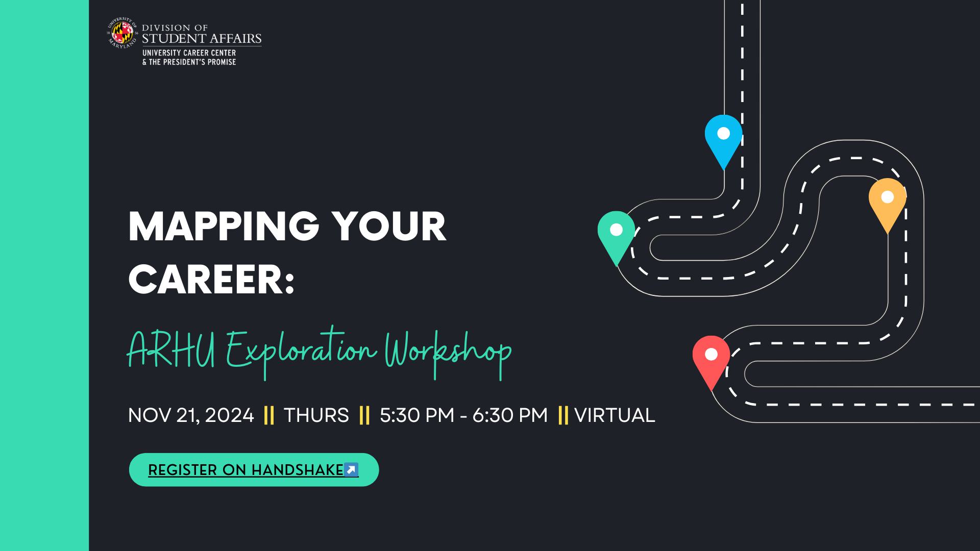 A roadmap is routed across the image with various gps markpoints in different colors.. There is text describing the event location, date, and time, which is included in the event description.