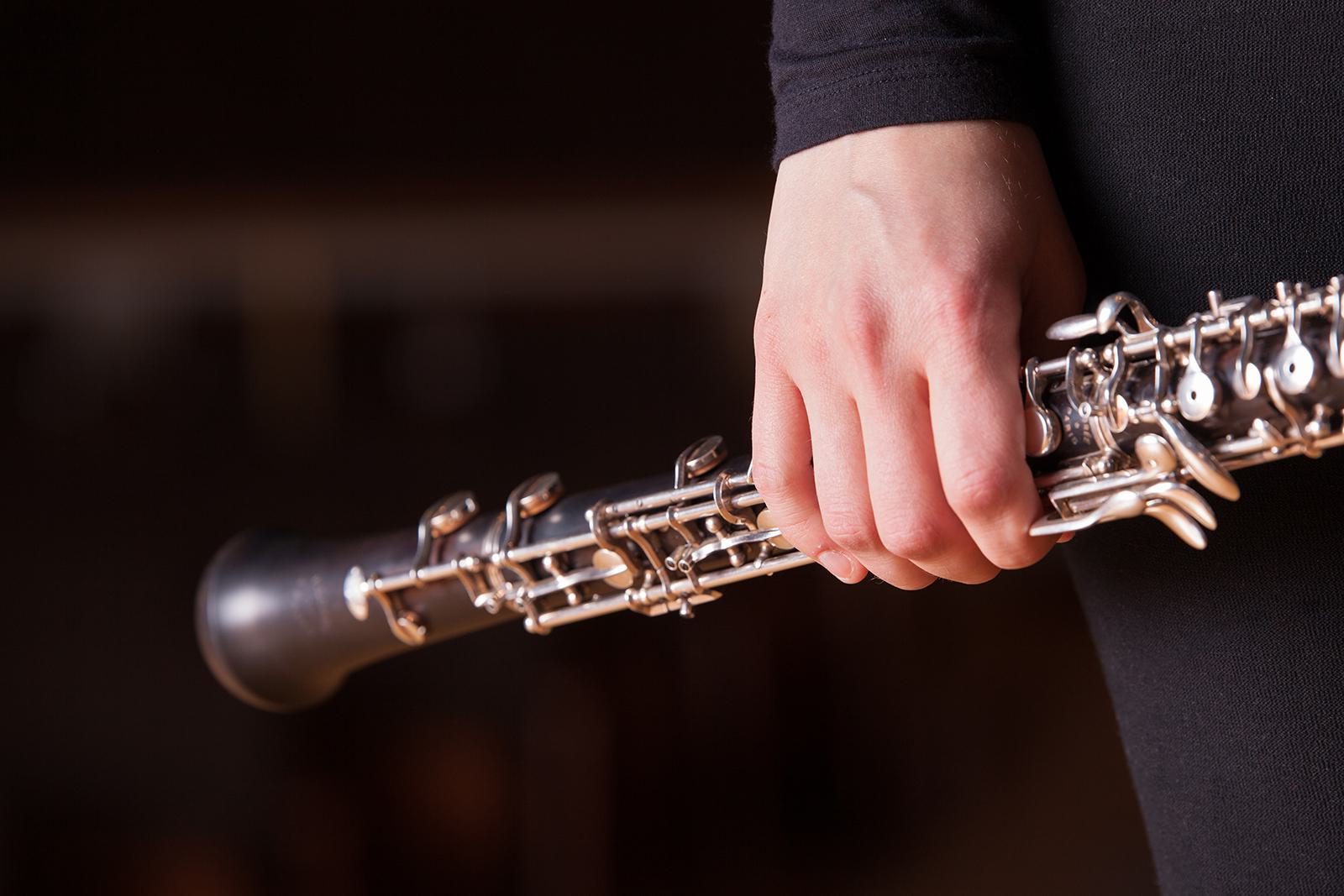 Oboe stock photo.