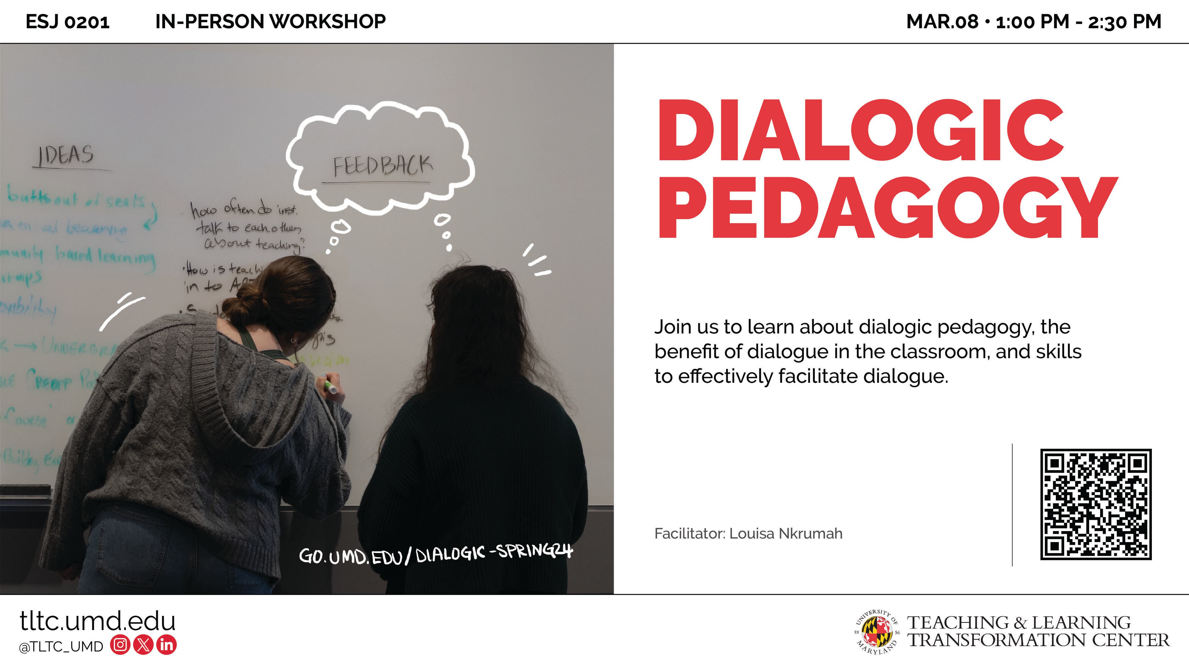 Dialogic Pedagogy flyer