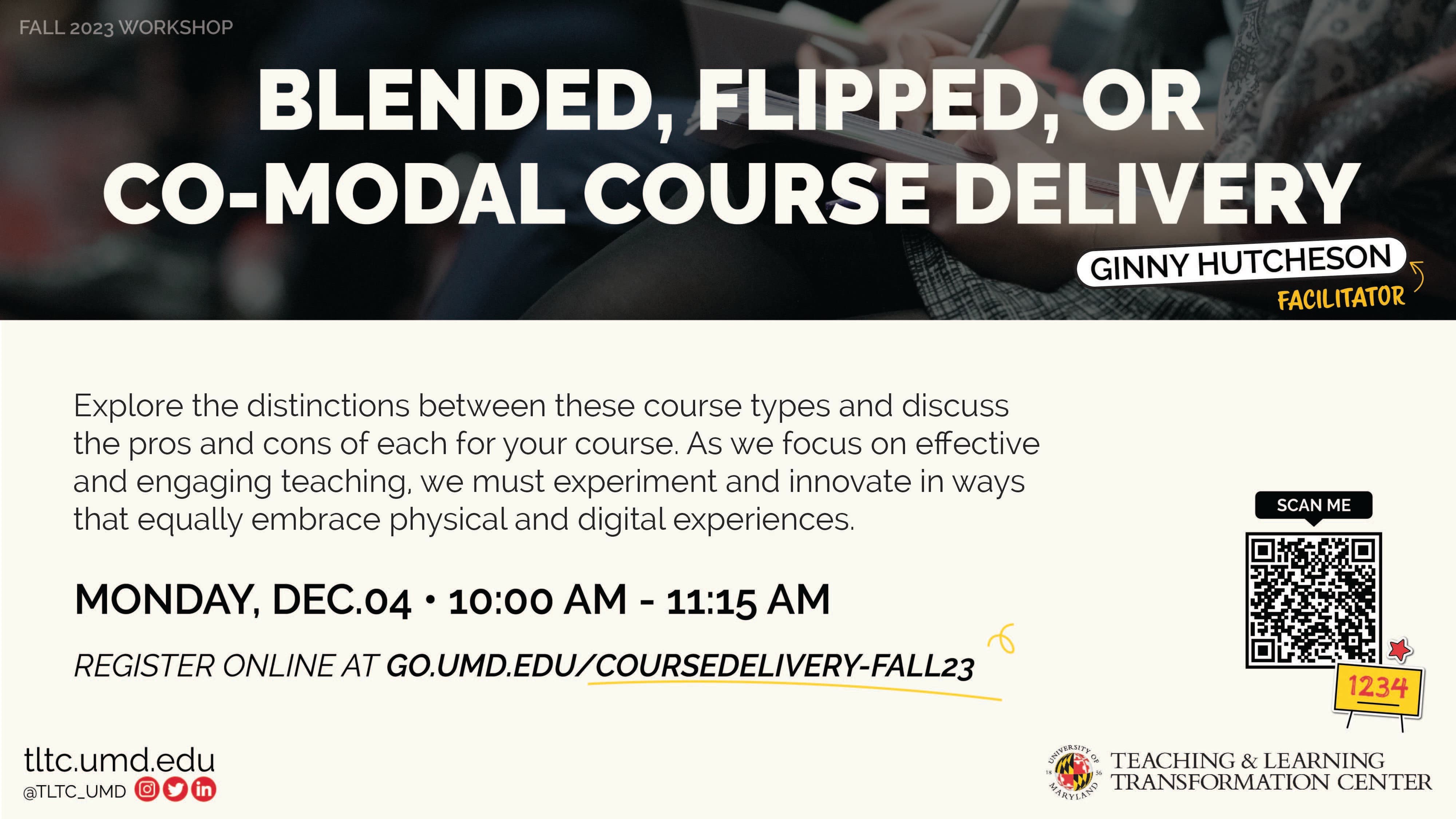 Course Delivery Workshop Flyer