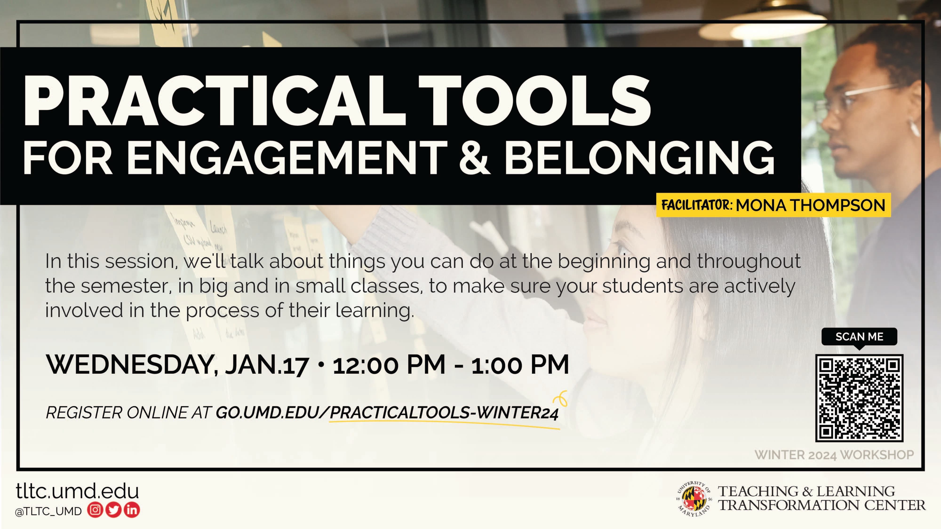 Flyer for Practical Tools for Engagement and Belonging