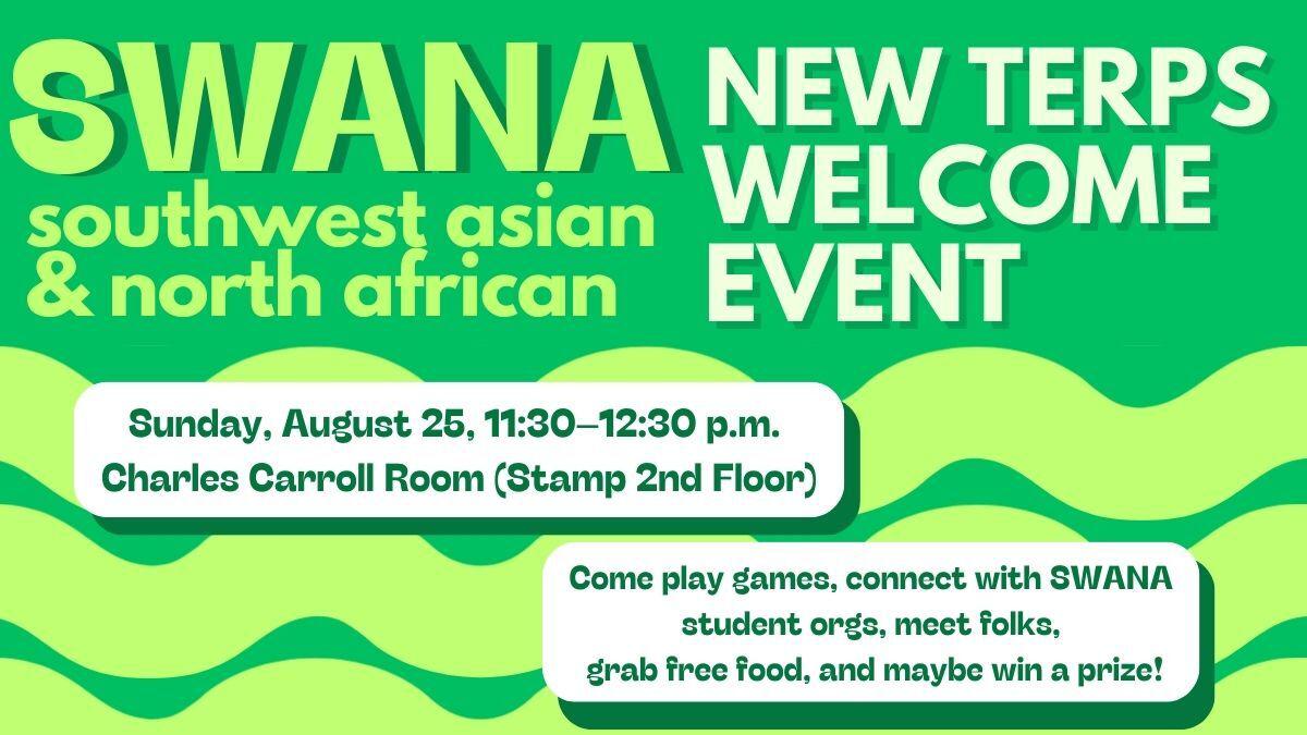 SWANA (Southwest Asian and North African) New Terp Welcome!