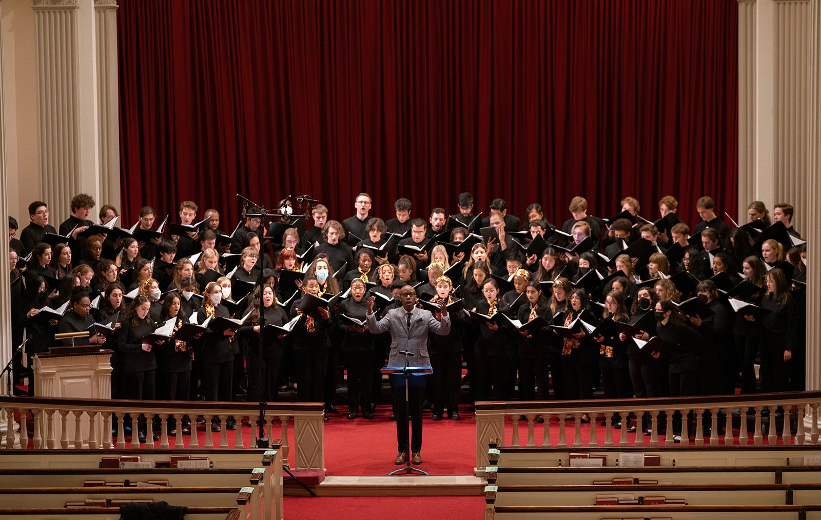 UMD choirs perform at Memorial Chapel.