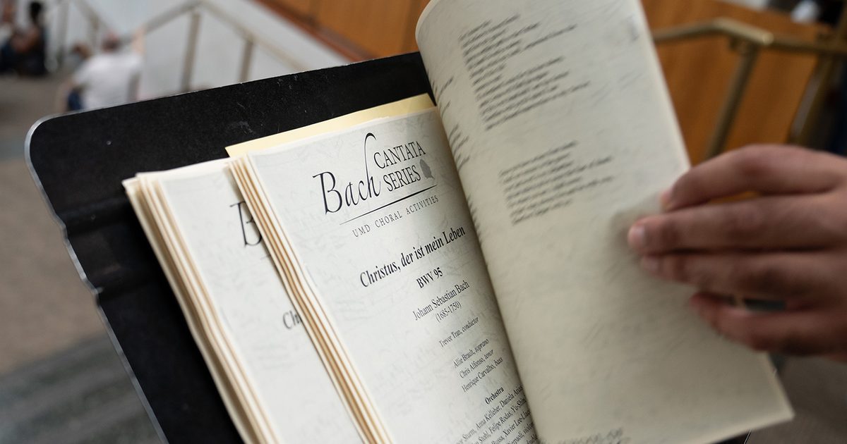 Bach Cantata Series: UMD Choral Activities