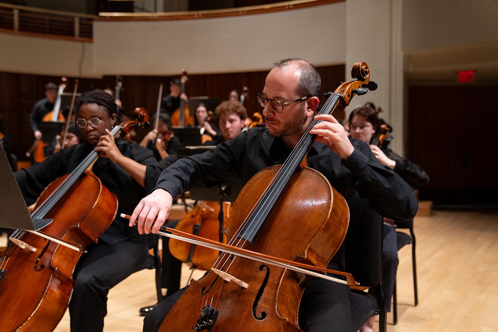Members of the UMD Symphony Orchestra.