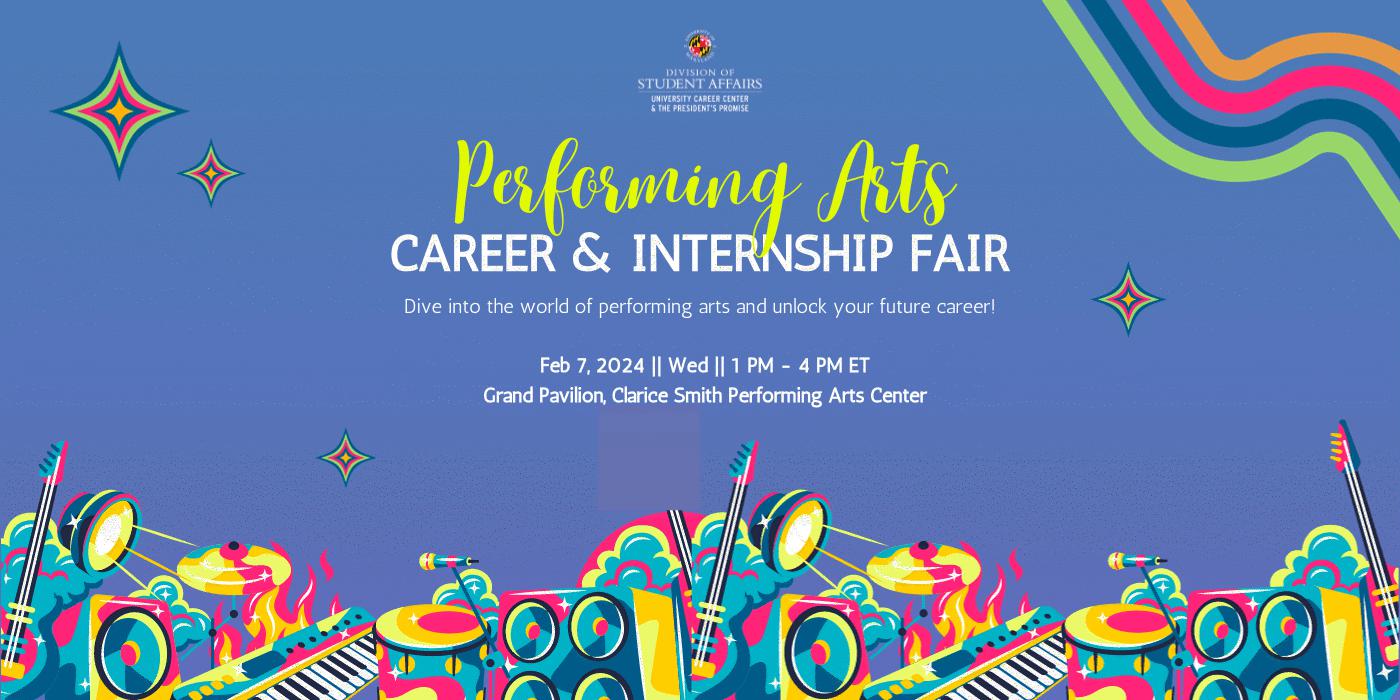 Performing Arts Career & Internship Fair promo.