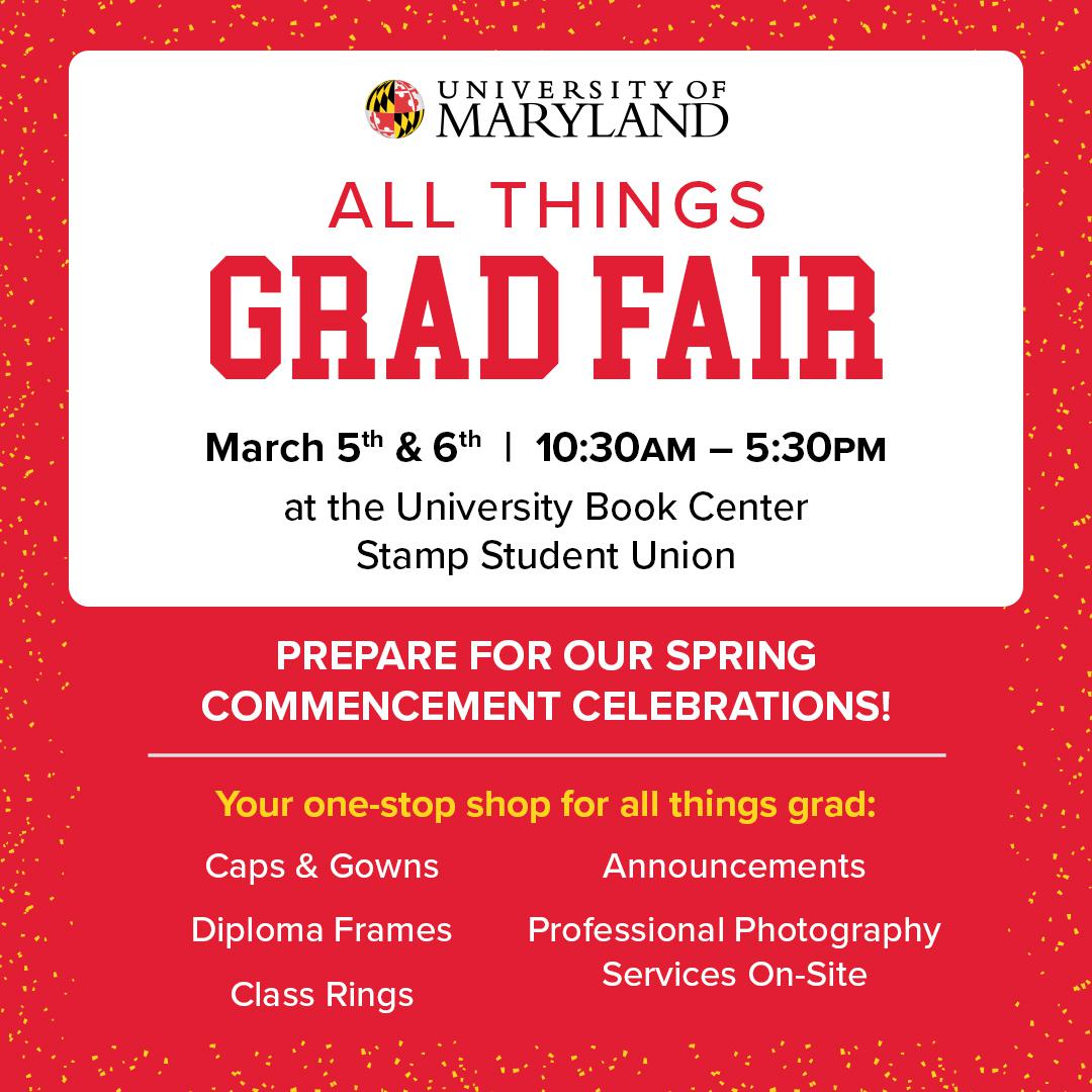 University of Maryland Calendar All Things Grad Fair