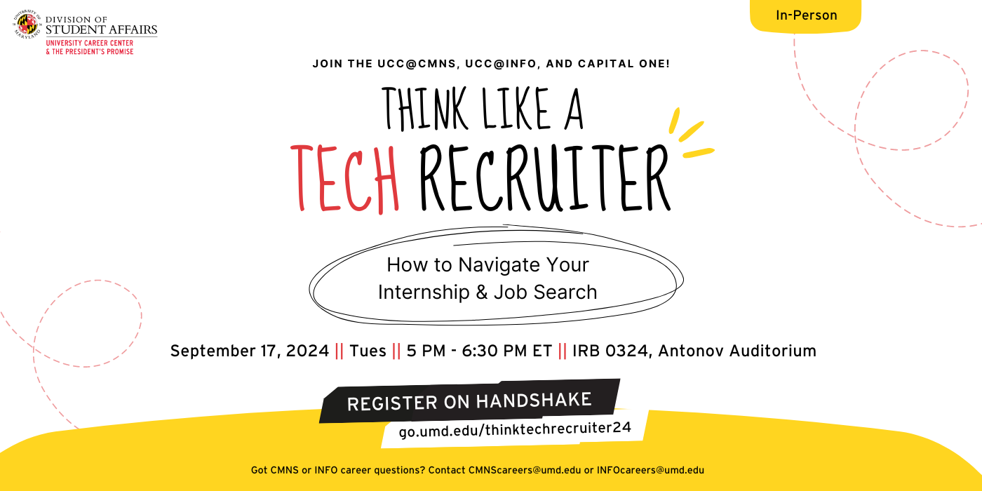 Think Like a Tech Recruiter Banner promotion.
