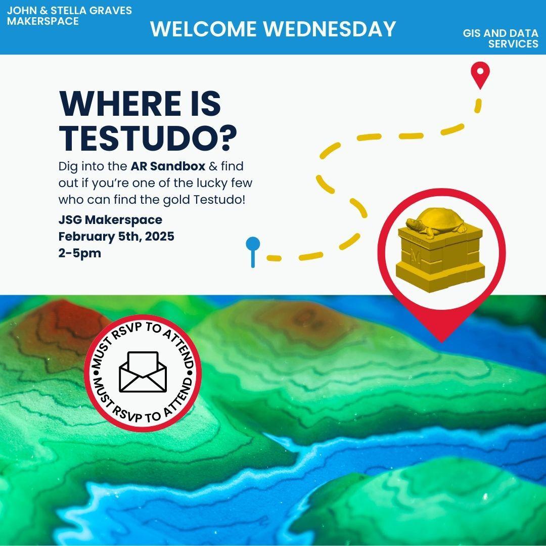 Flyer for AR Sandbox Treasure Hunt event.
