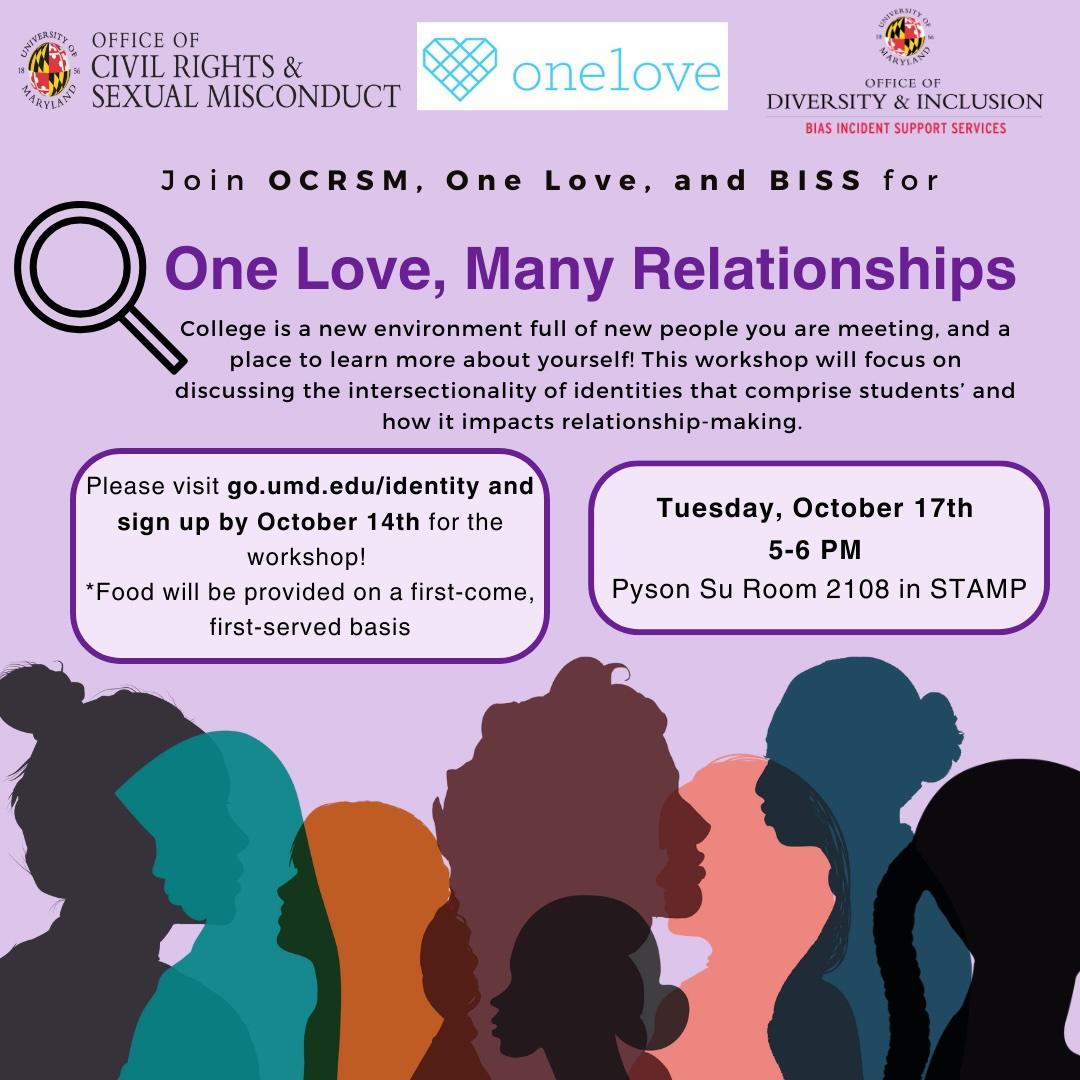 University of Maryland Calendar | One Love, Many Relationships