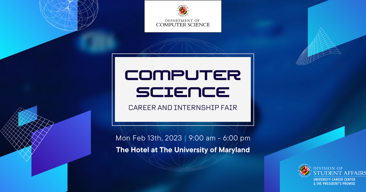 Computer Science 2023 University of Maryland Calendar | Computer Science Career