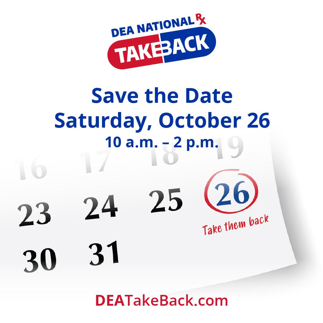 DEA Take Back Day grpahic.