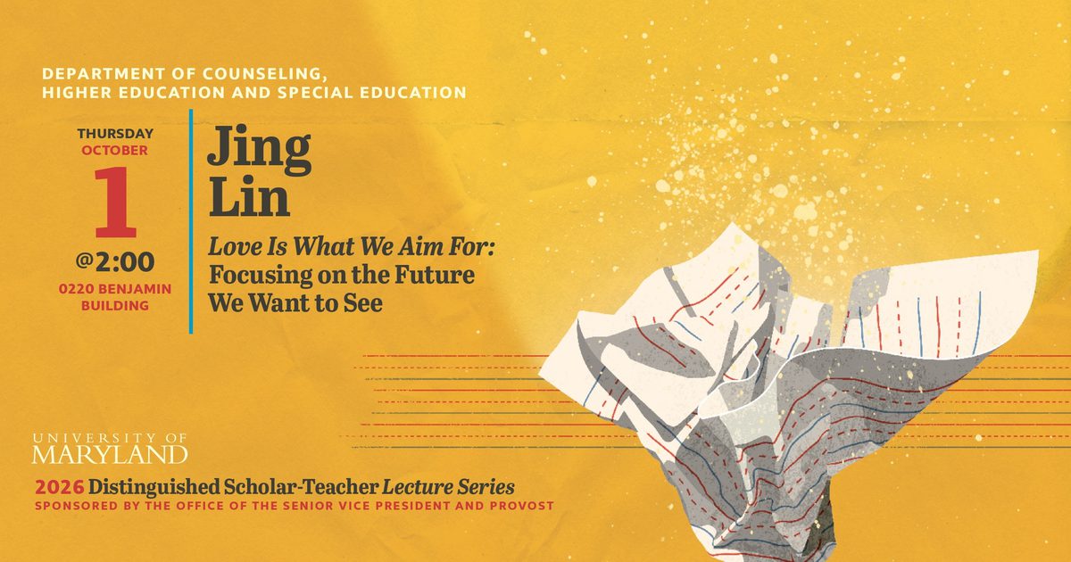 Distinguished Scholar-Teacher Lecture: Love Is What We Aim for: Focusing on the Future We Want to See