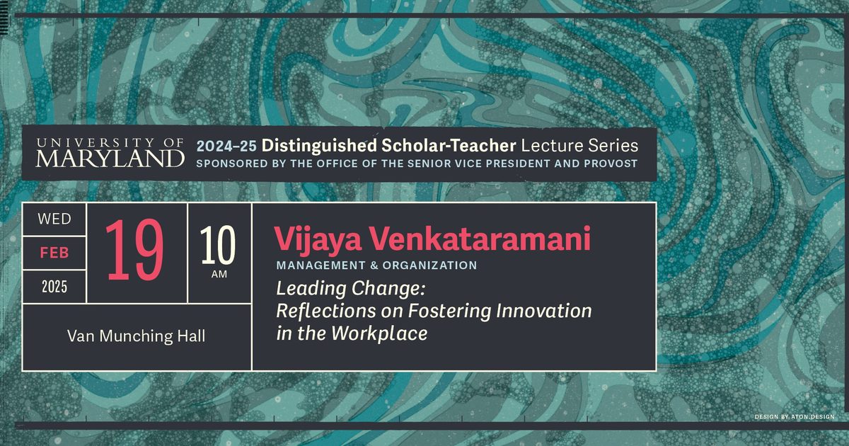 University of Maryland Calendar | Distinguished Scholar-Teacher…