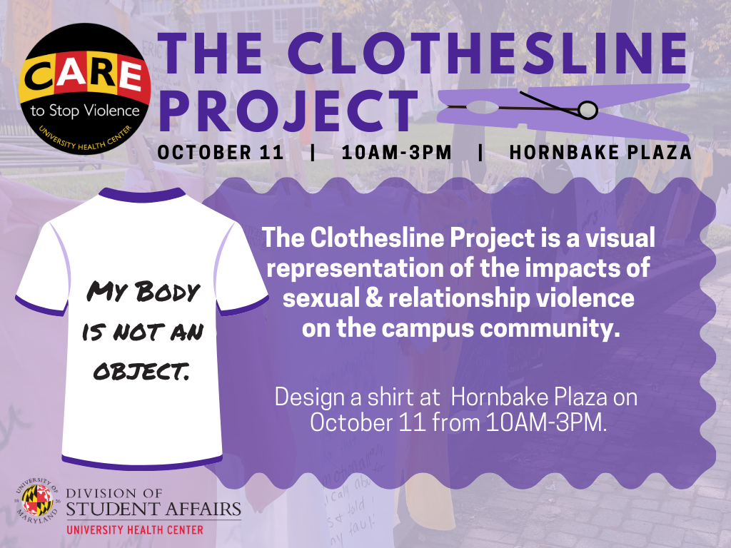 CARE to Stop Violence DVAM Clothesline Project