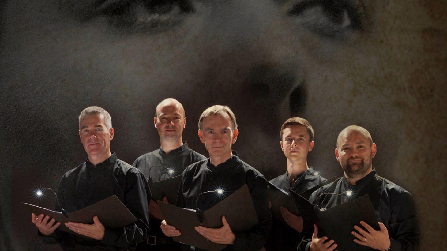 Orlando Consort members pose for picture.