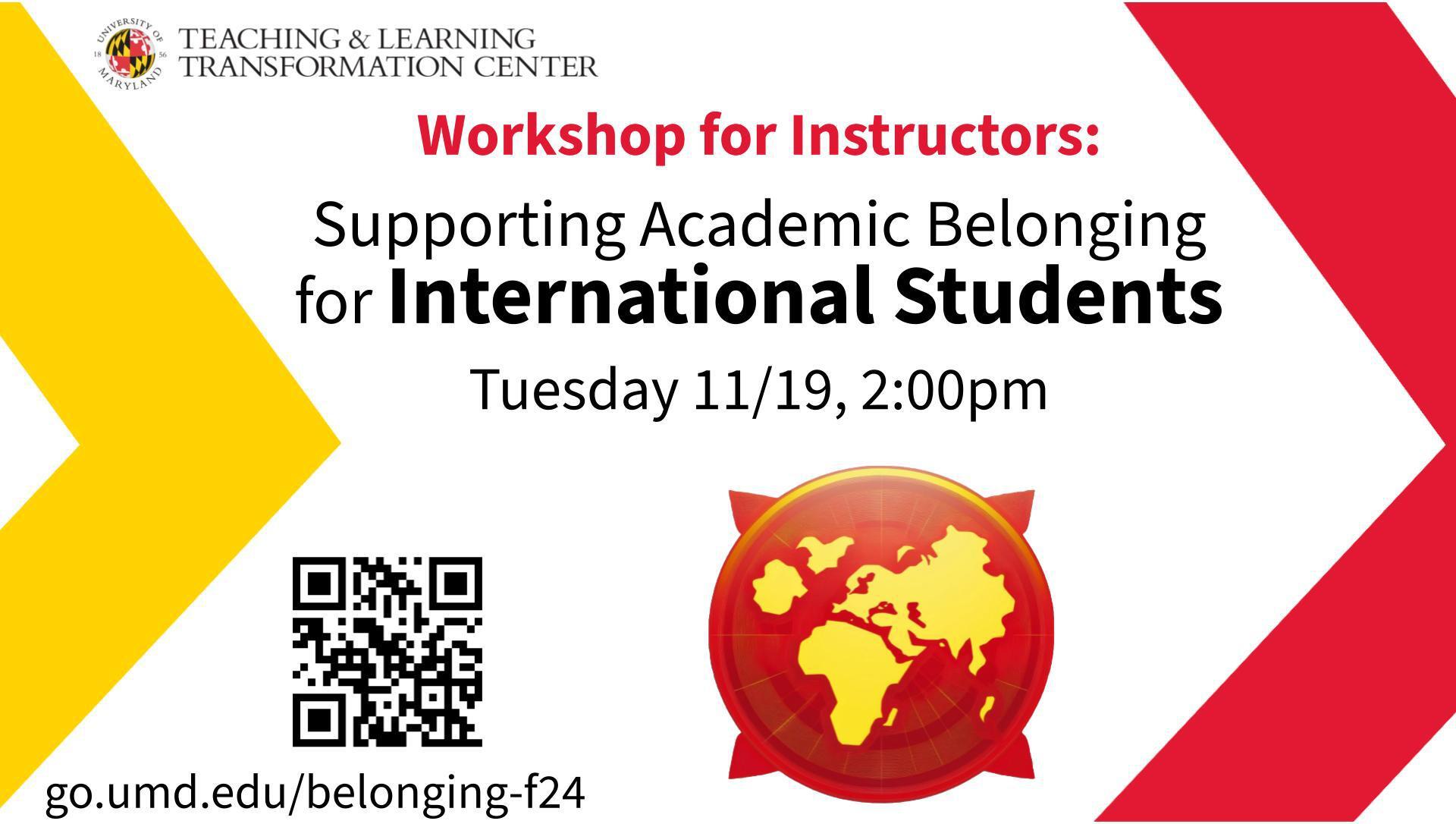 Supporting Academic Belonging for International Students