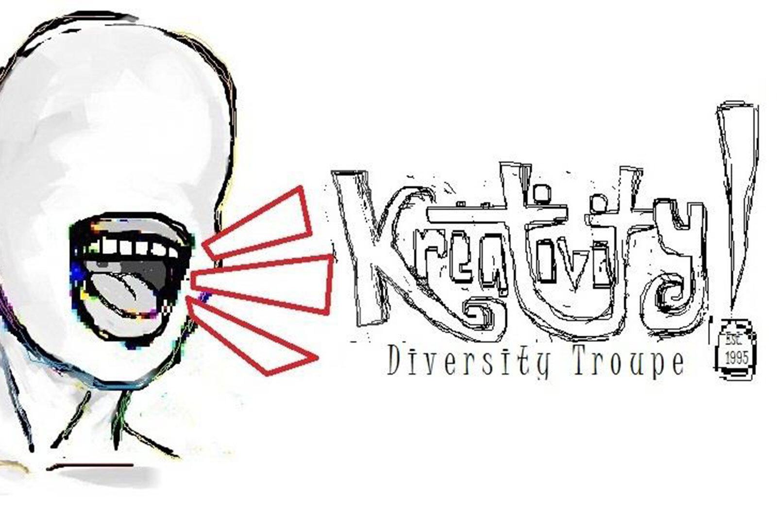 Kreativity Diversity Troupe logo.