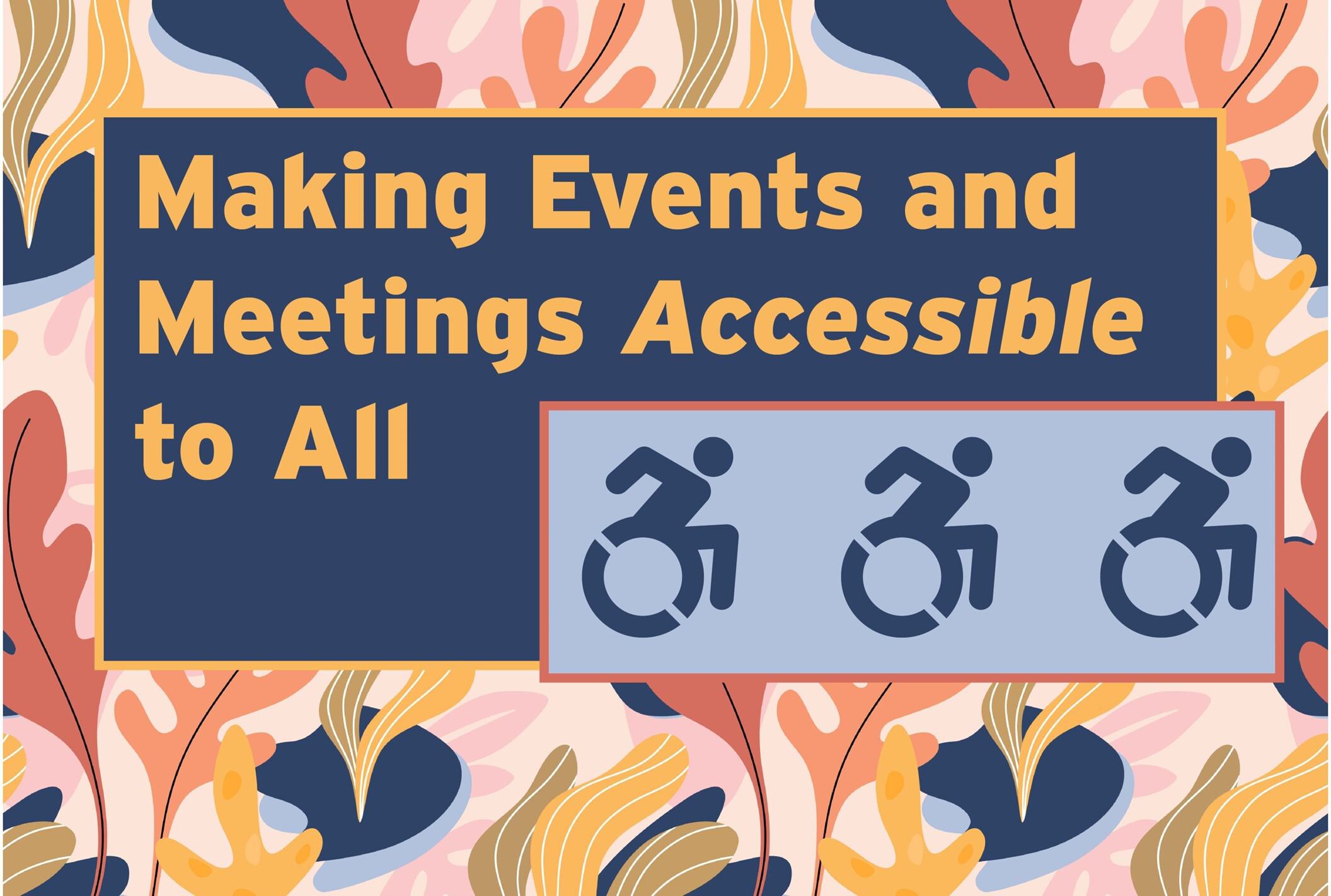 Accessibility graphic with wheelchair clip art