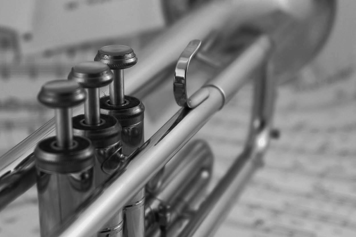 Stock photo of a trumpet.