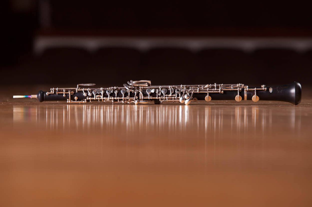 Stock photo of an oboe.