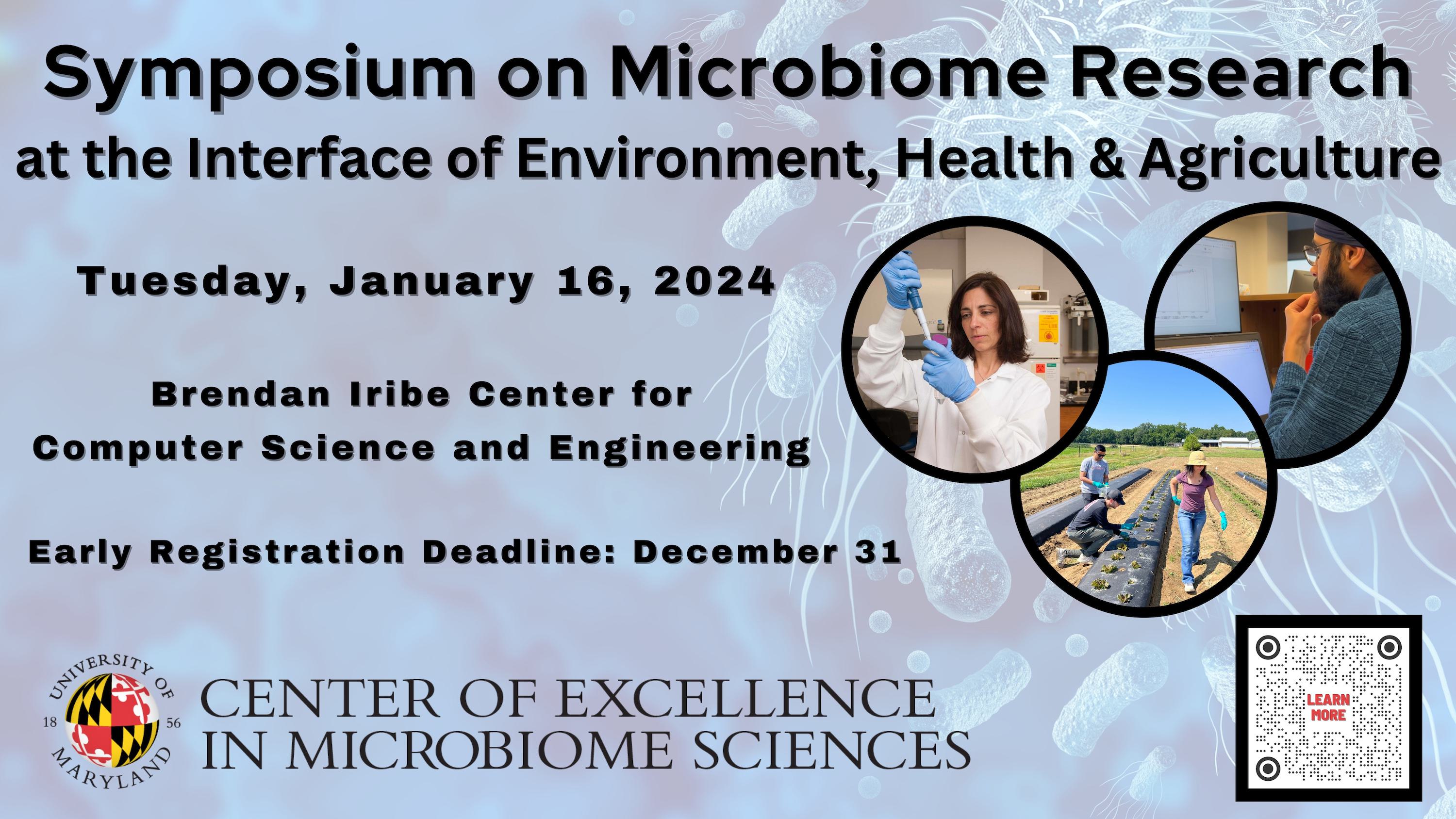 symposium info and images of microbiome scientists