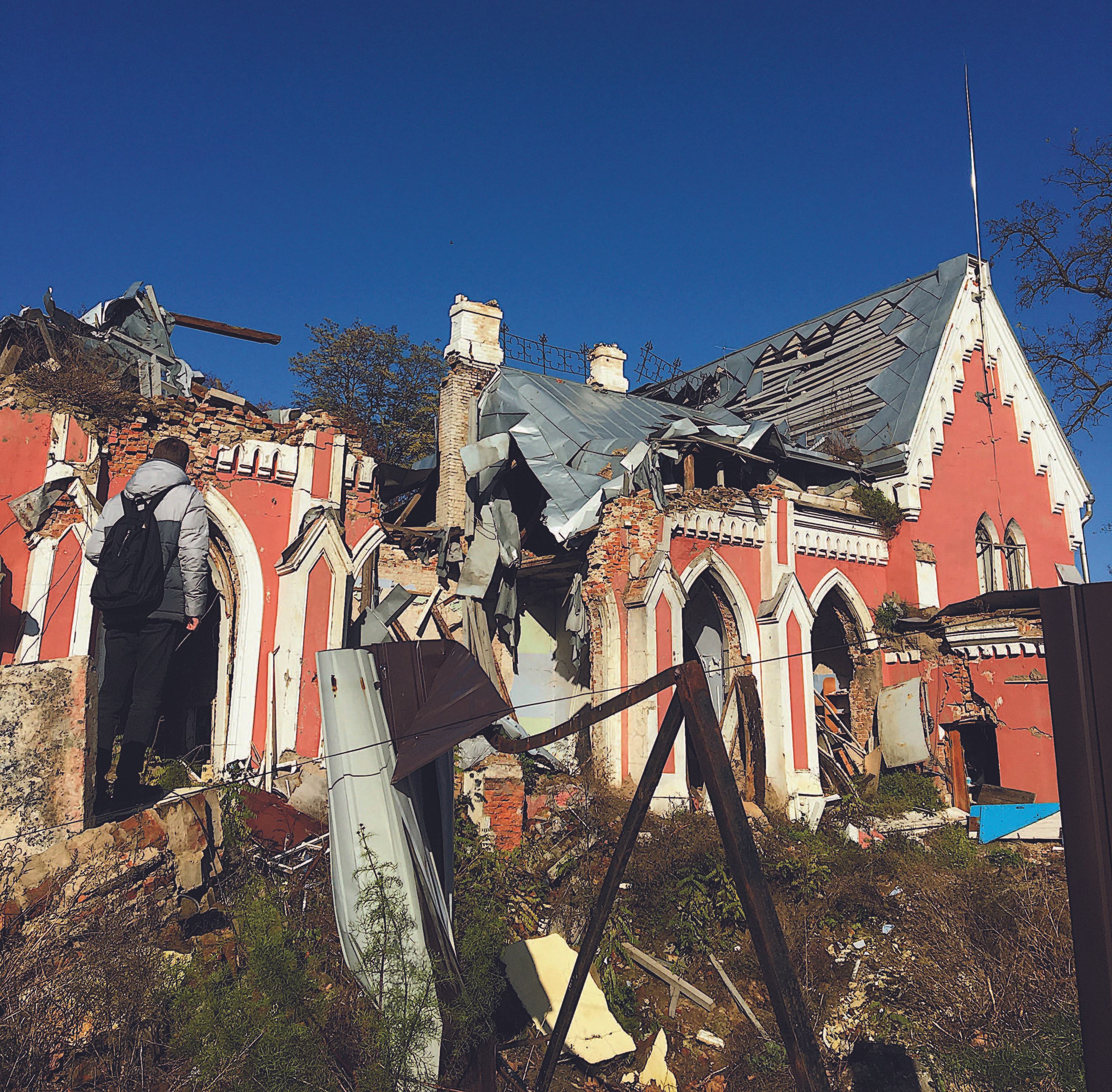 Museum of Ukrainian Antiquities in ruins