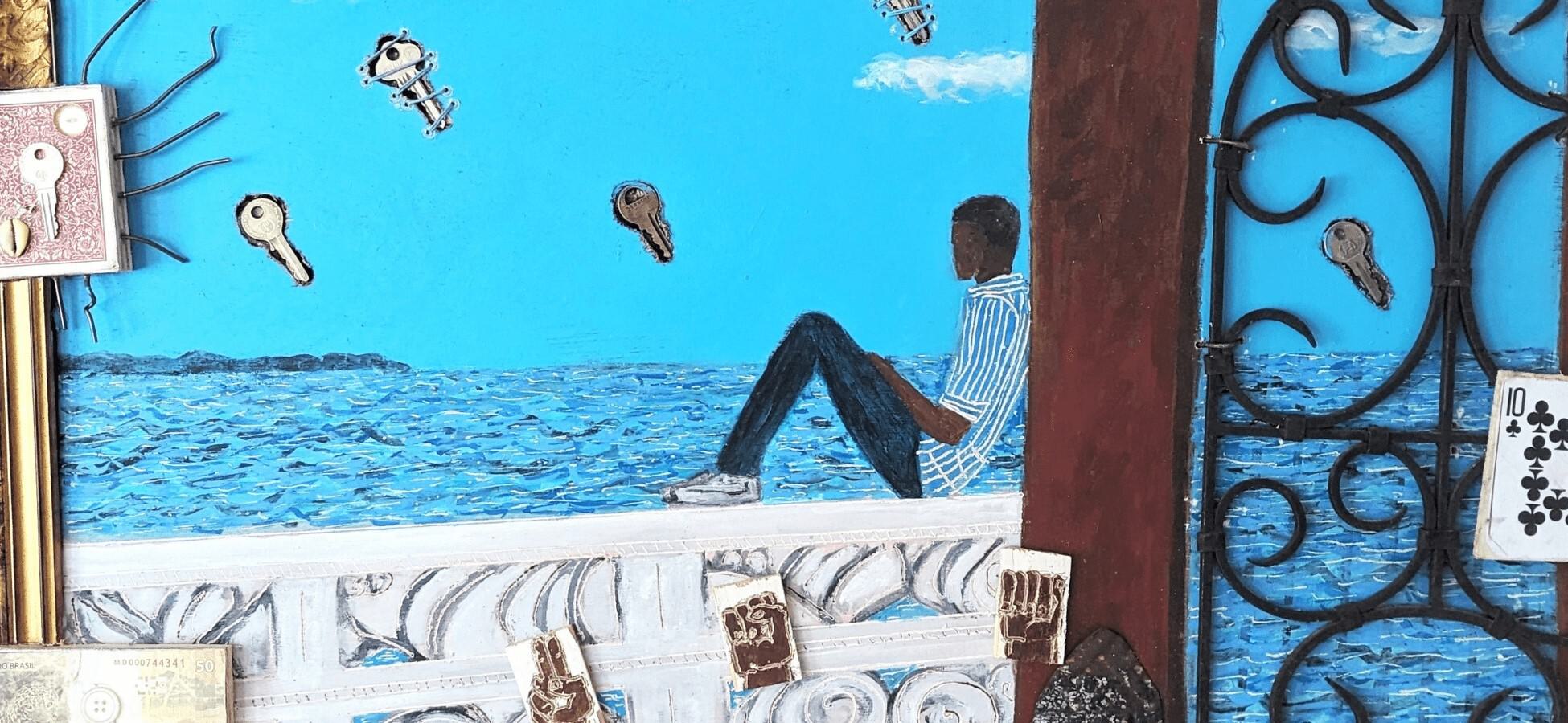 A Detail from the Painting "Pausa" By Schroeder Cherry