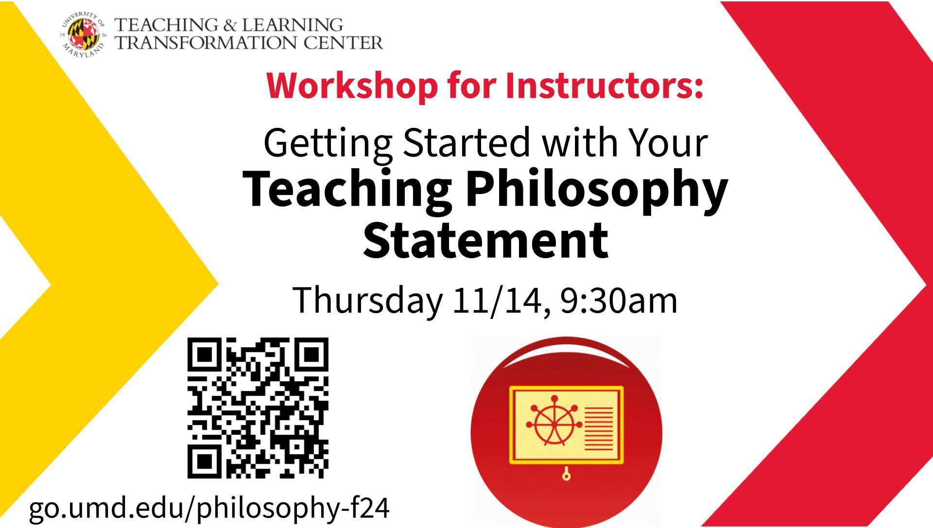 Getting Started with Your Teaching Philosophy Statement
