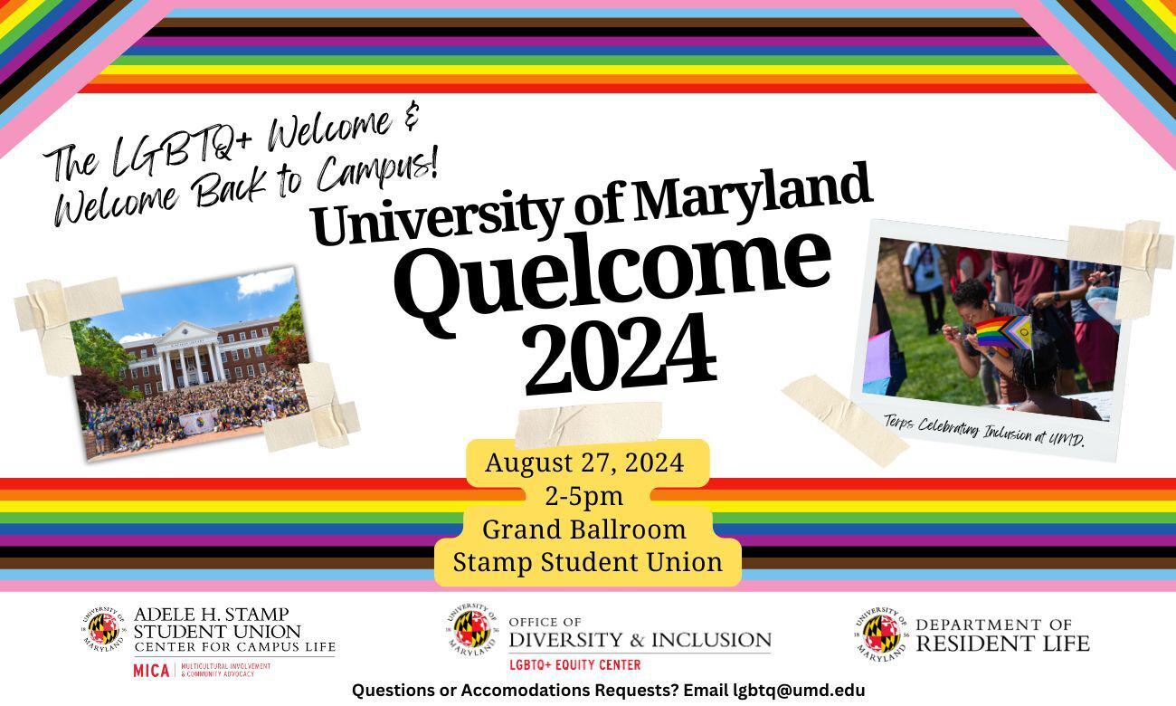 Banner image showing images from Big Queer Photo and advertising Quelcome.
