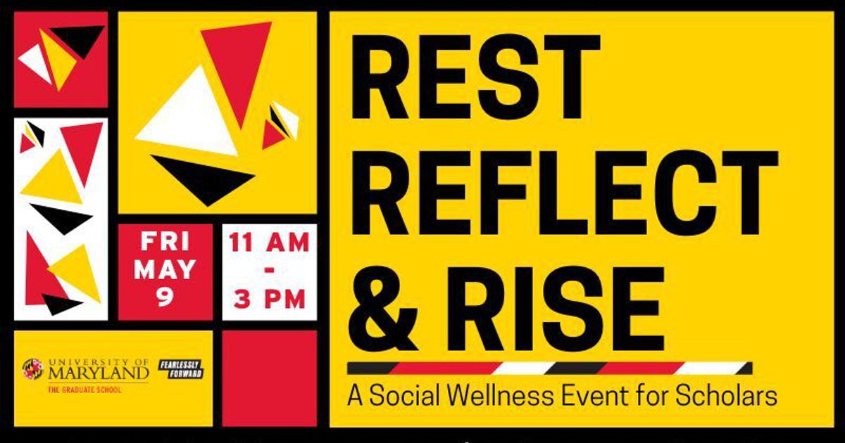 Reflect Refine Rise University of Maryland Calendar | Rest, Reflect, & Rise: A Social…