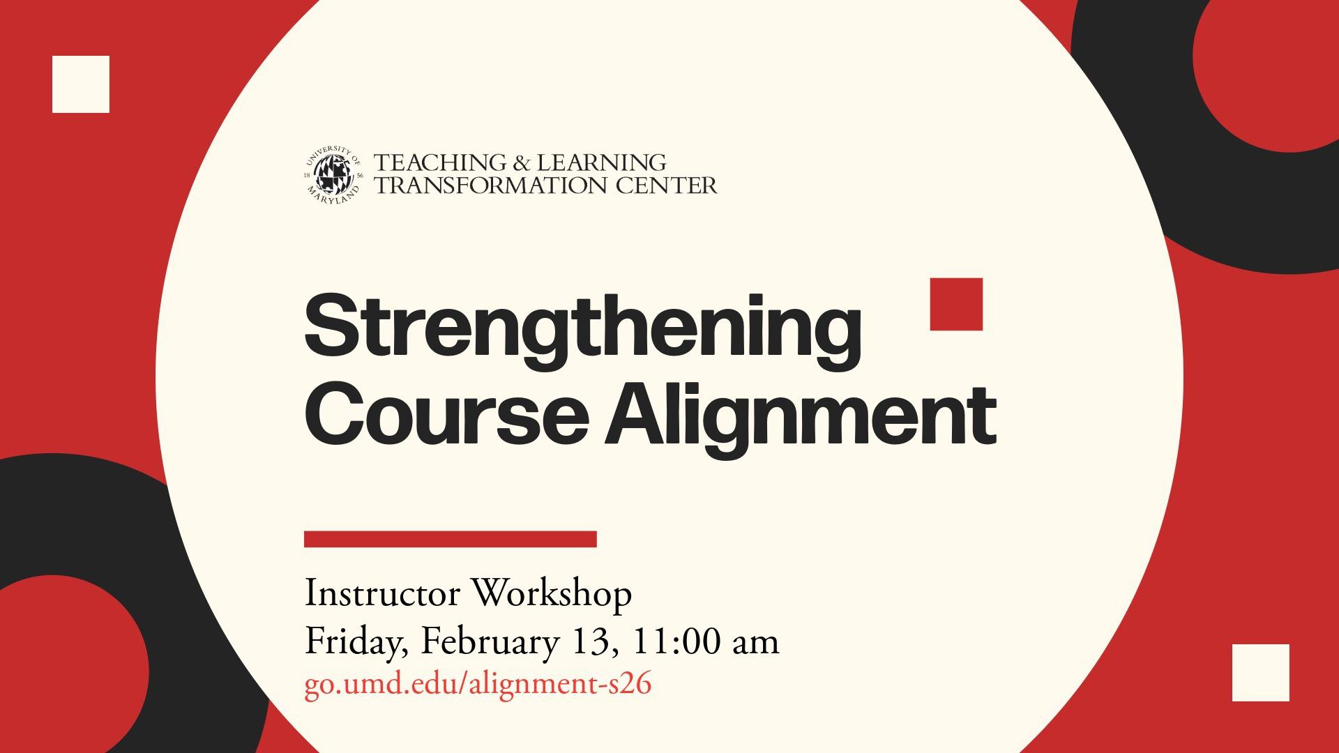 University of Maryland Calendar | Strengthening Course Alignment…