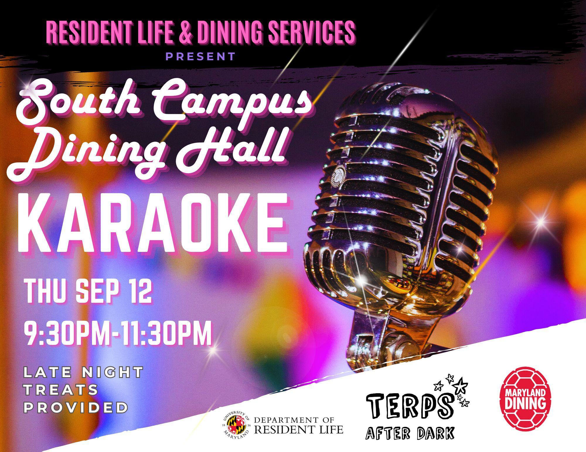 Karaoke at the South Campus Dining Hall