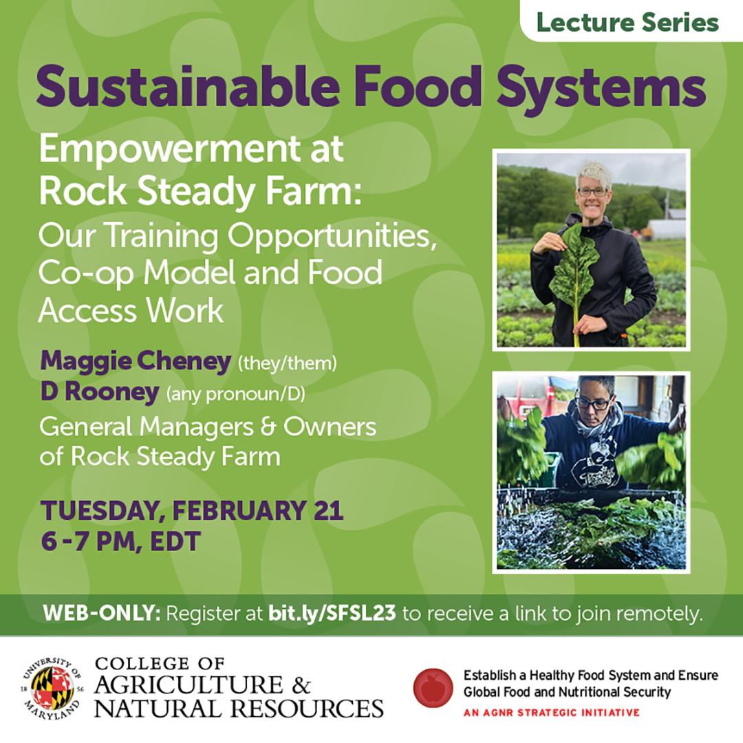 Sustainable Food Systems event graphic