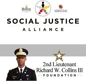 Social Justice logo and Lt. Richard Collins III Foundation logo