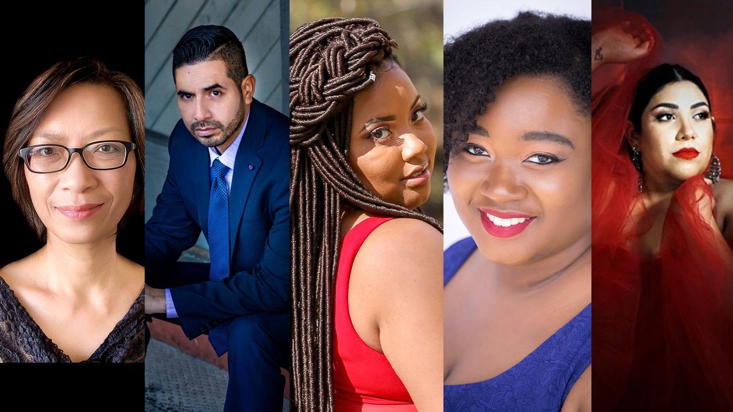 A collage of BIPOC artist headshots.