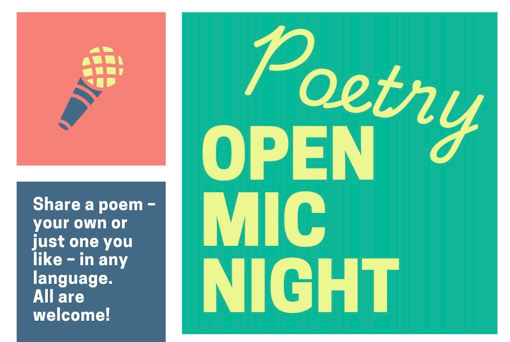 Poetry Open Mic, September 17, 6:30pm, all are welcome
