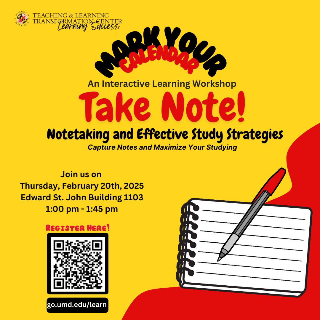Take Note:Notetaking and Effective Study Strategies
