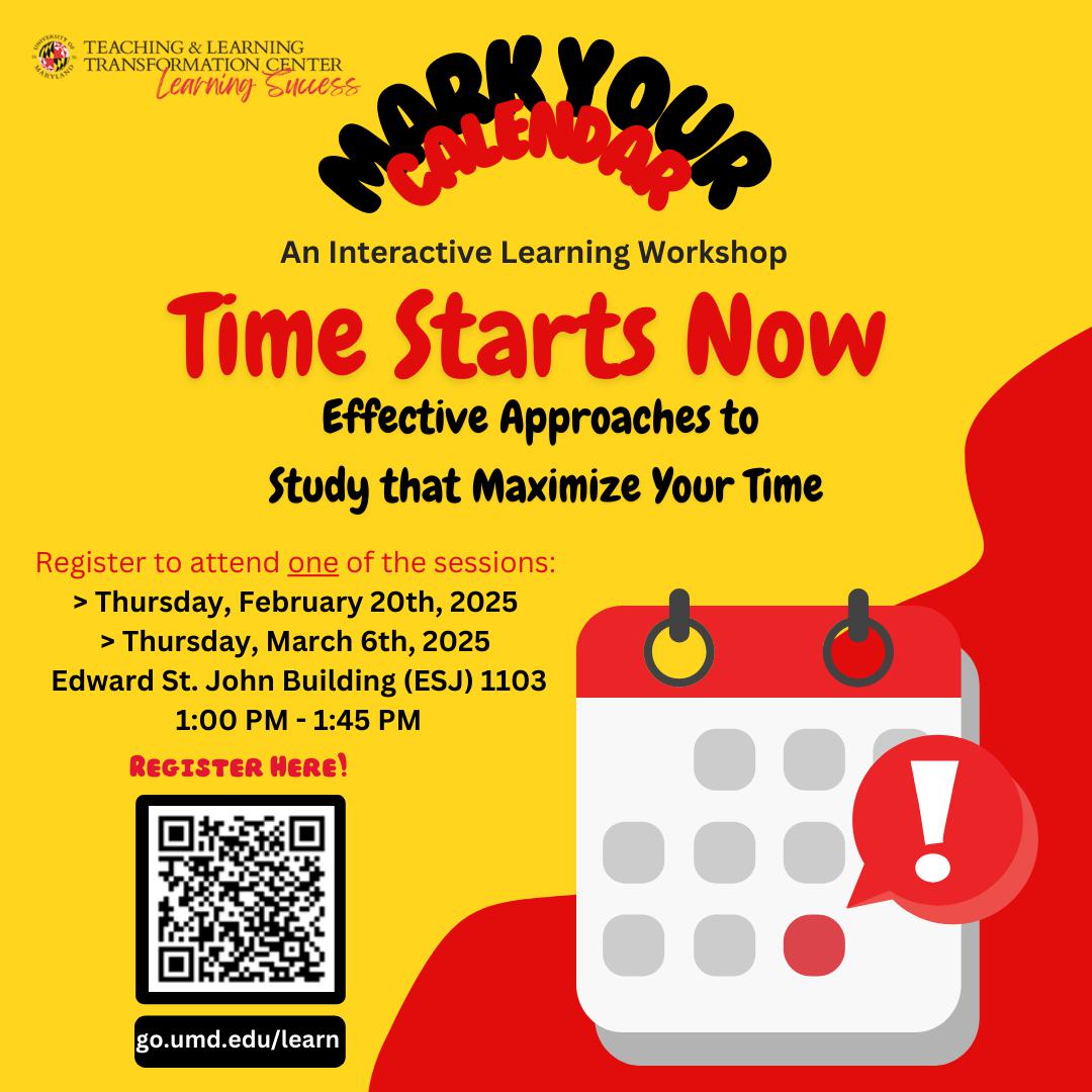Time Starts Now! Time Management & Study Skills