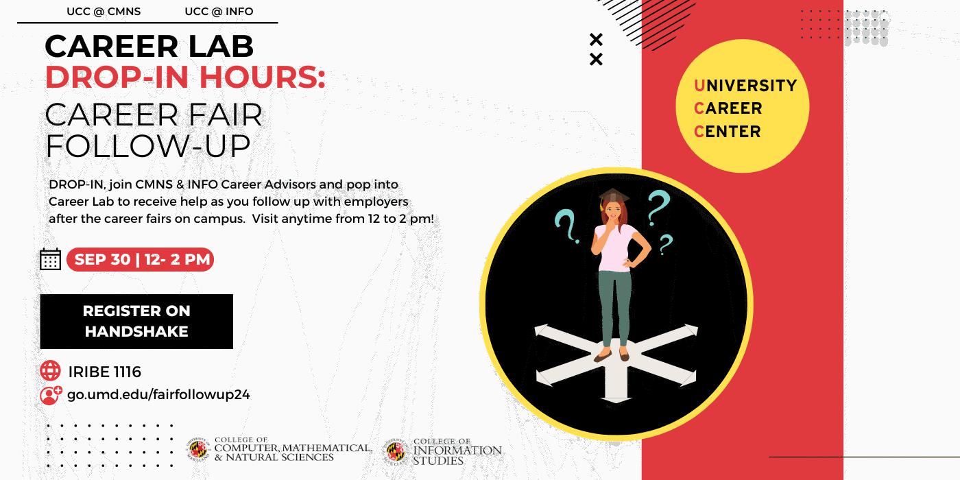 Career Fair follow up banner promotion.