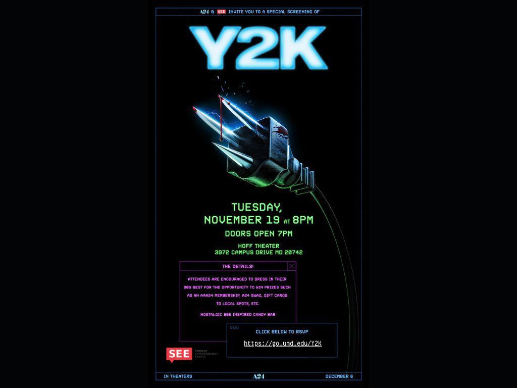 Y2K Cinema Screening Advertisement