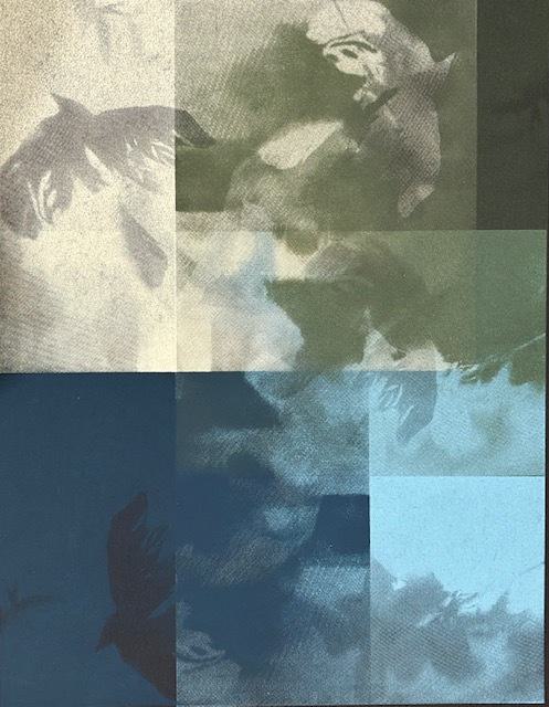 Screenprint titled "Windows in the Sky" by Tori Ellison