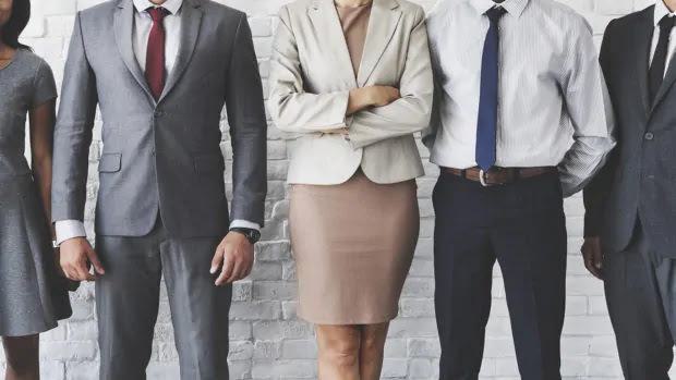 people in professional clothing