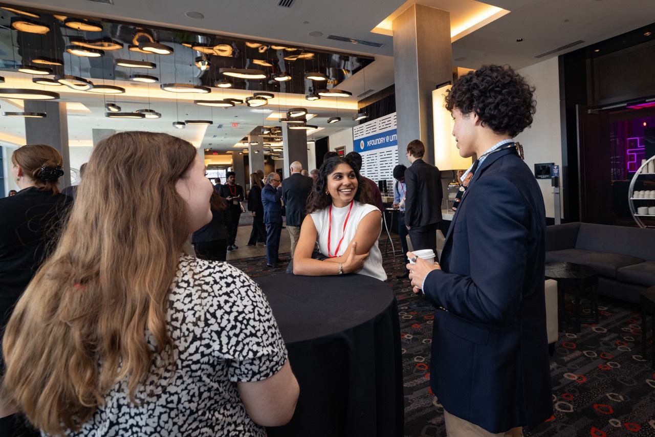 Students mingling