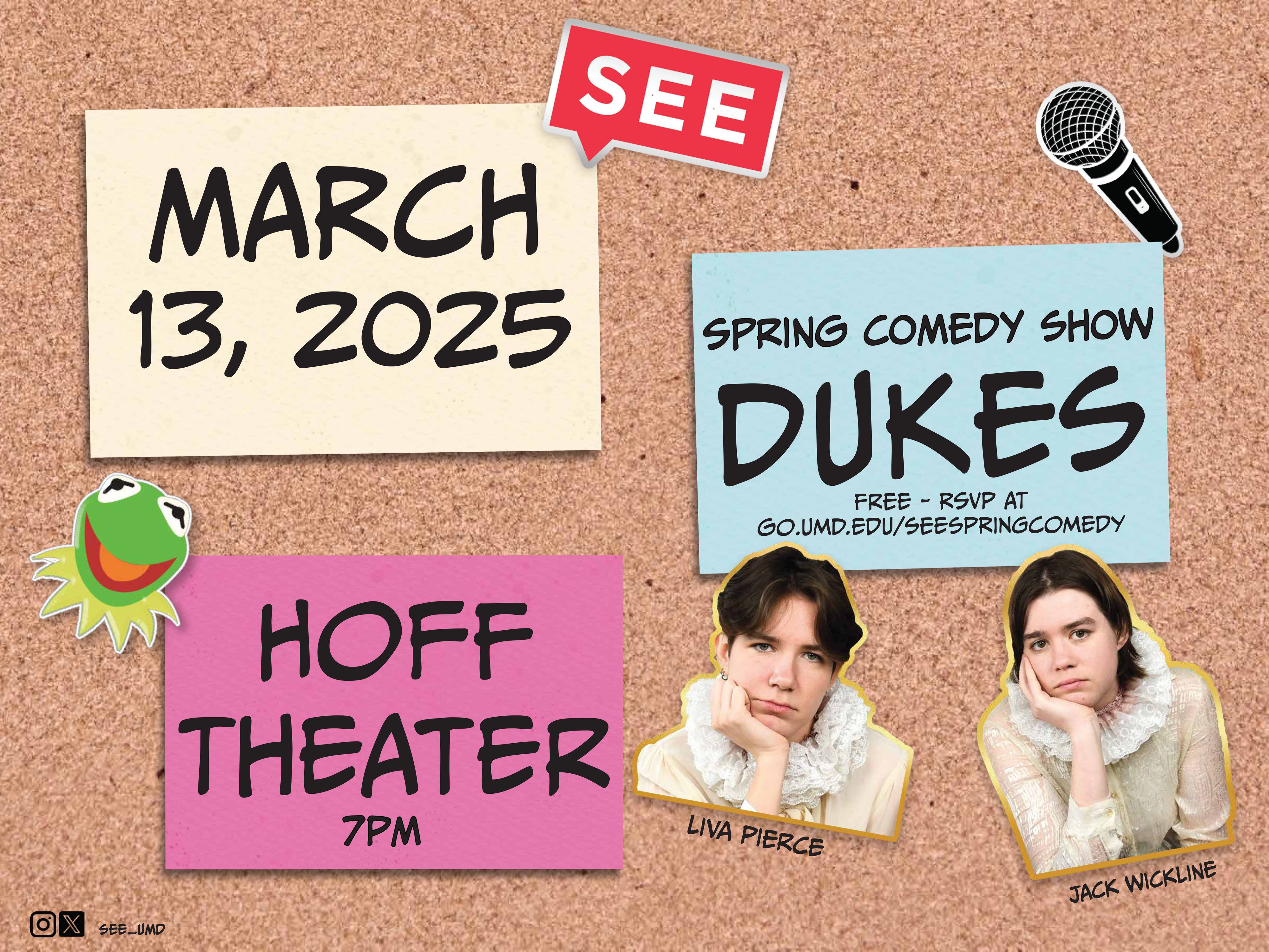Dukes Comedy Show Graphic
