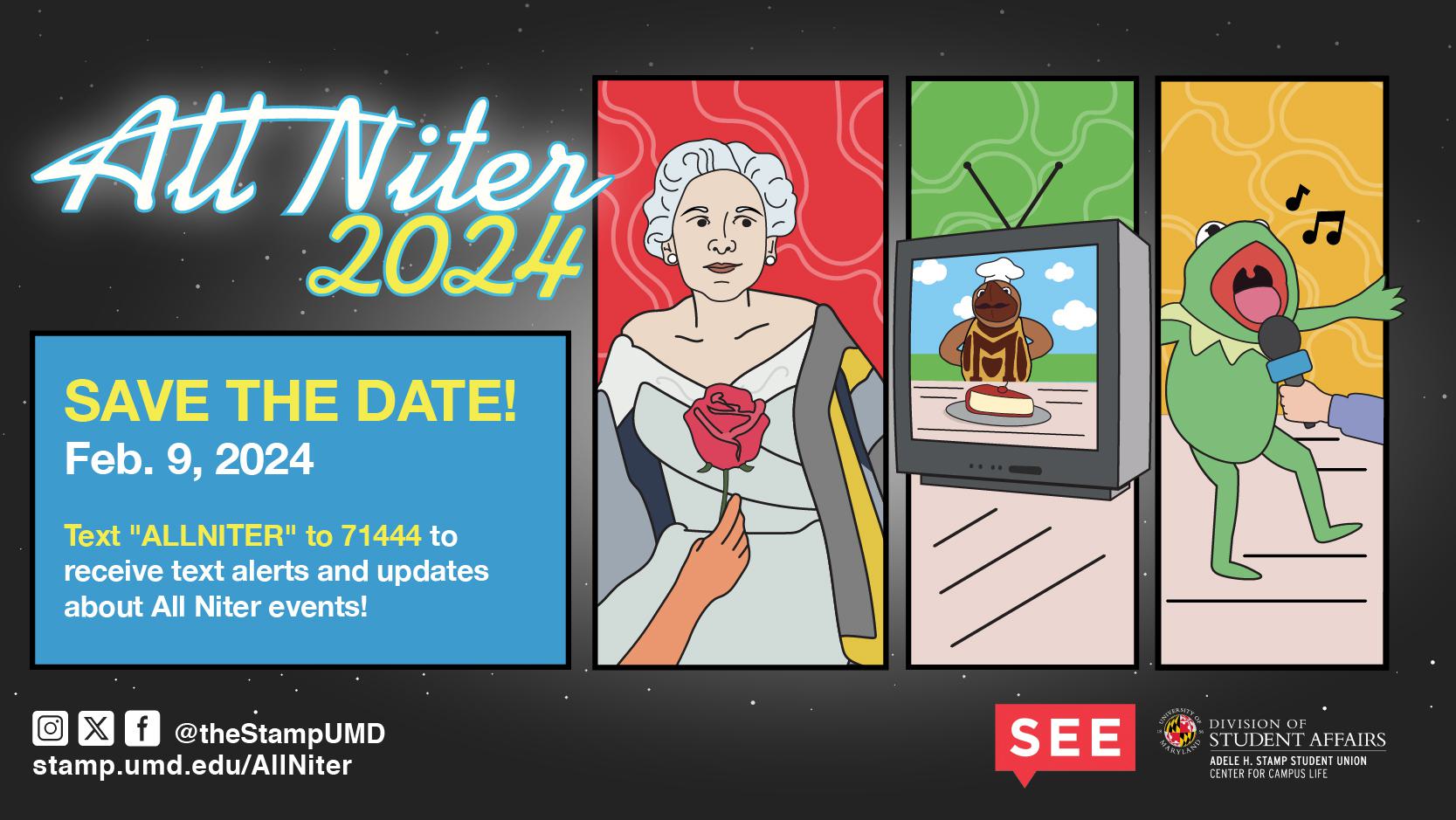 image of F23 ID1207 All Niter Save the Date Horizontal