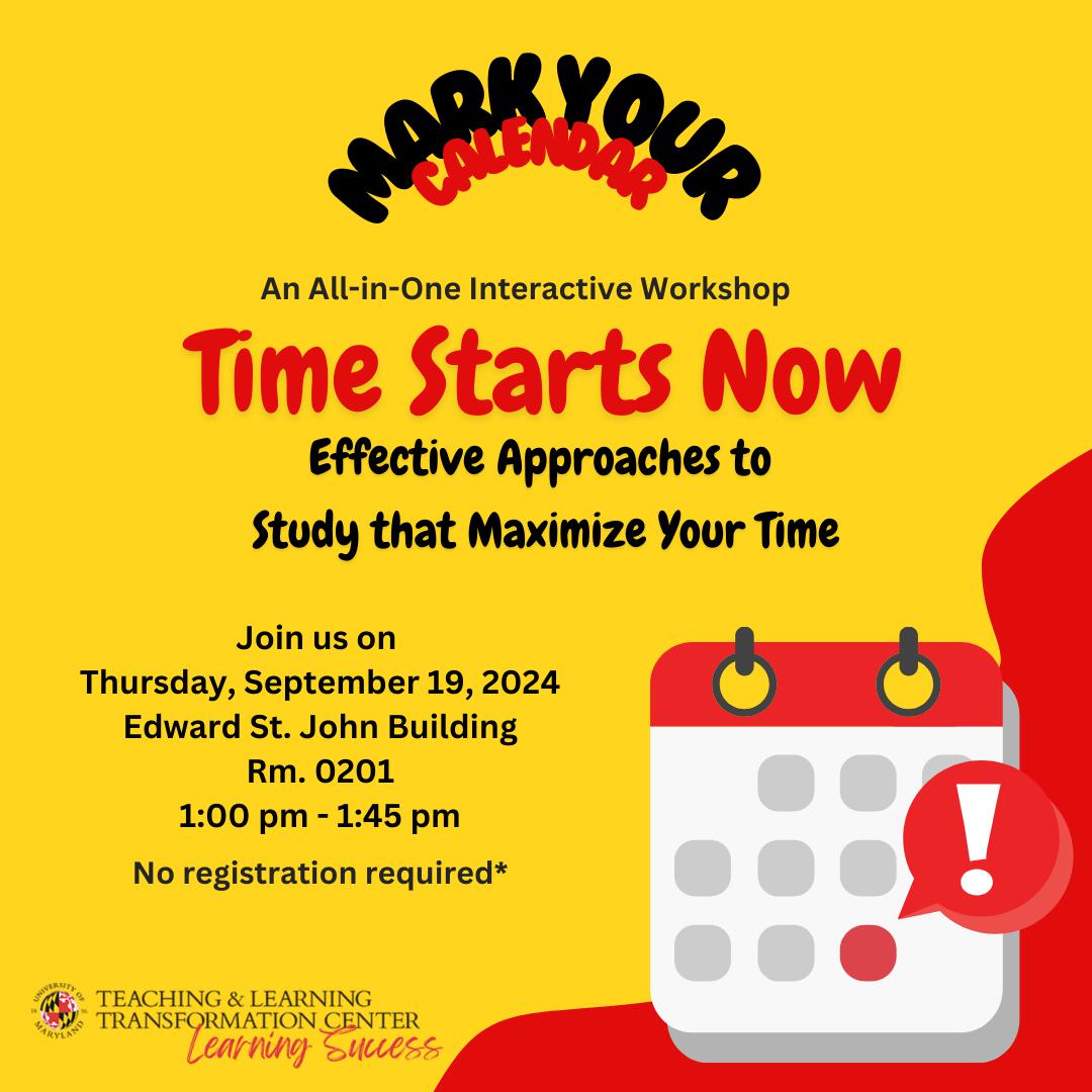 Time Starts Now flyer